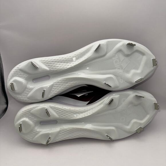 Adidas Icon 7 Mens 13.5 Maroon Baseball Metal Cleats FZ1555 - Picture 10 of 11